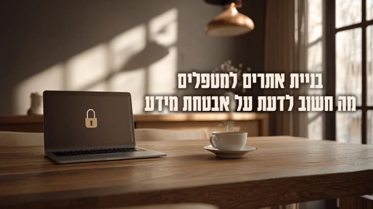 אבטחת מידע בבניית אתרים למטפלים - 3Pines Studio